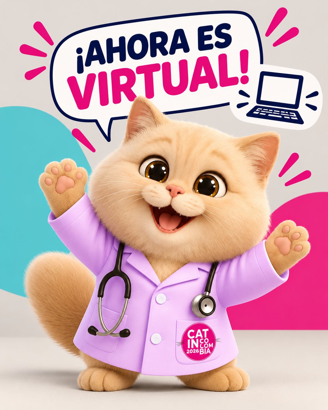 Gato con bata: ¡Ahora es virtual!
